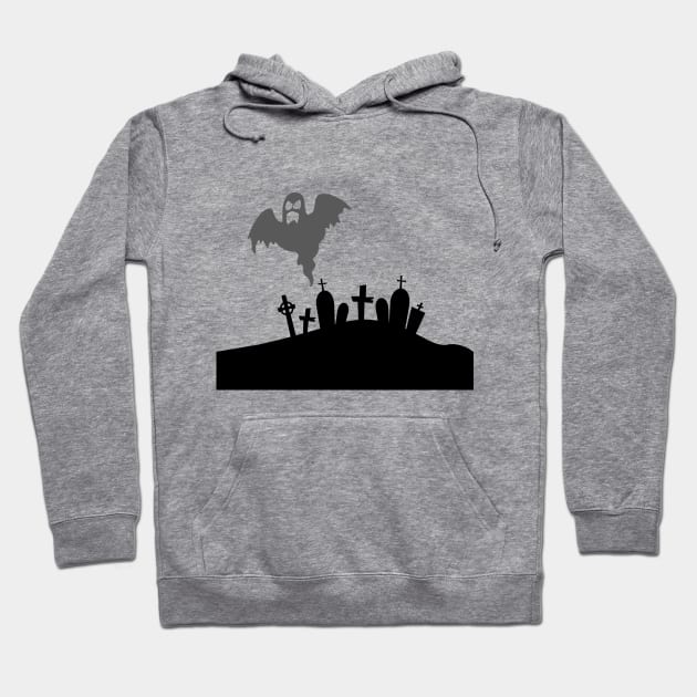 Halloween Graveyard Hoodie by joyandgrace